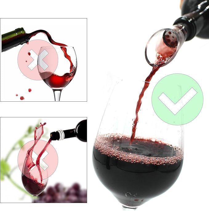 2 Pack Wine Aerator Pourer-Premium Decanter Aerating Spout