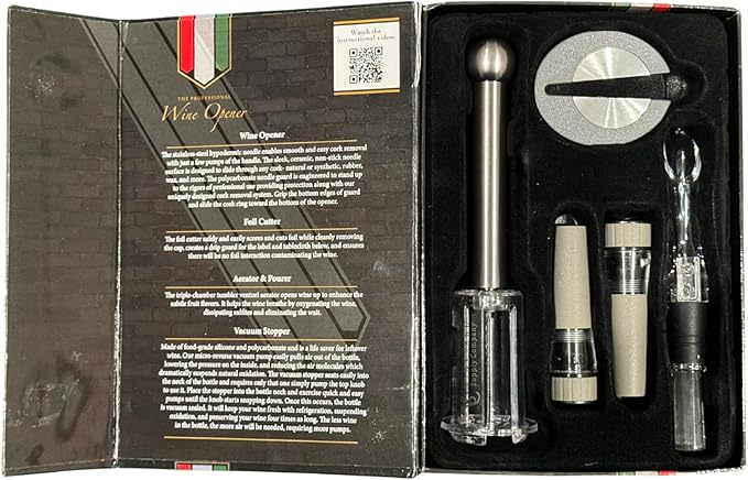 Professional Wine Opener Set from Vineyard Supply Company (Space Grey)