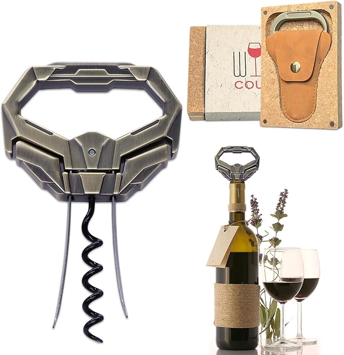 3 in 1 Ah So Two Prong Wine Opener & Cork Remover,It Can Remove The Older and Fragile Wine Corks so Easy for Connoisseurs to Uncork (Diamond-3Q)