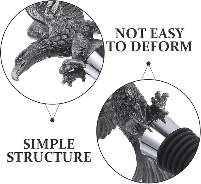 BESPORTBLE Reusable Eagle Head Wine Bottle Stopper High Sealing Beverage Stopper for Wine Preservation Party Use Easy to Clean