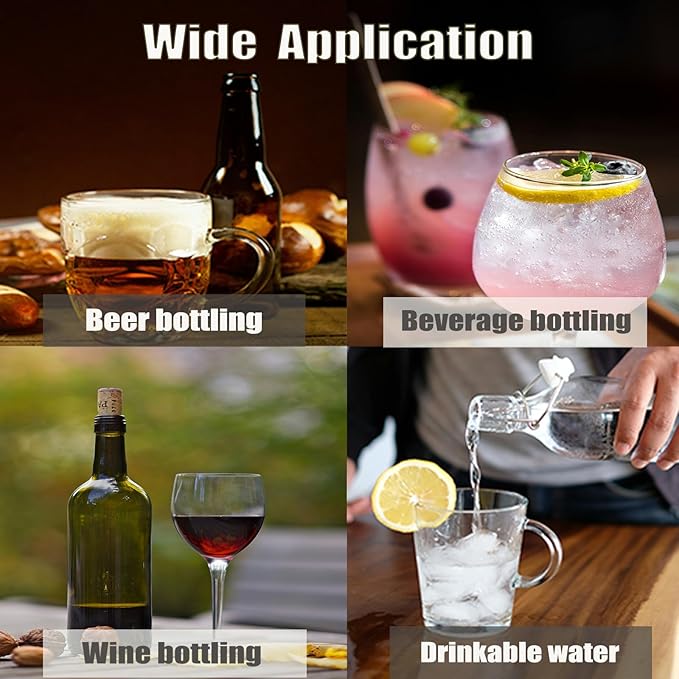Wine Siphon Pump, Portable USB Electric Auto-Siphon Self Priming Food Grade Beer Transfer Pump for Home Brew Wine,Beer,Mead,Beverages and Kombucha, Mini Water Transfer Pump, No Mess Leak,Low Noise