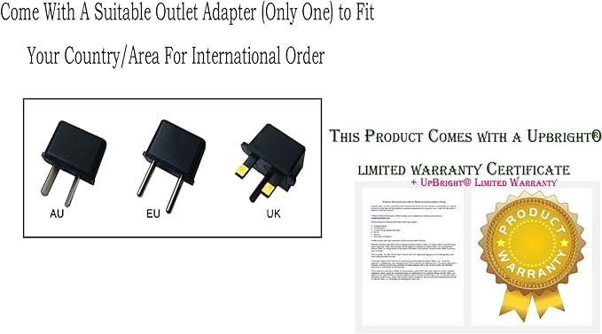 UpBright 6V AC/DC Adapter Compatible with WineEnthusiast Electric Wine Opener KP1-36N KPI-36N1 KPI-36NI KPI36N1 KP1-36NI KP1-36N1 YH-U35060080D YH-U350600800 YLJXB-T060008 Wine Enthusiast Power Supply