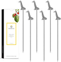 Homestia Metal Cocktail Picks for Drinks, 4.6" Giraffe Cocktail Toothpicks Cocktail Garnish Cocktail Swords, 6Pcs Fancy Martini Picks Olive Picks, Vintage Cocktail Pins Cocktail Accessories