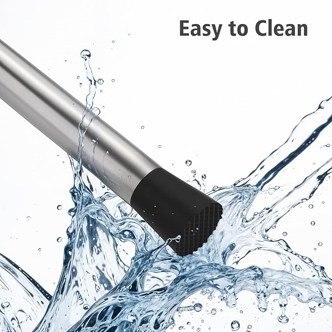 Ohtomber 8" Muddler for Cocktails, Stainless Steel Cocktail Drink Muddler Bartender Accessories, Lemon Smasher for Home Kitchen Bar Tools, Bartending Supply Ice Crusher for Mojitos Fruit Drinks