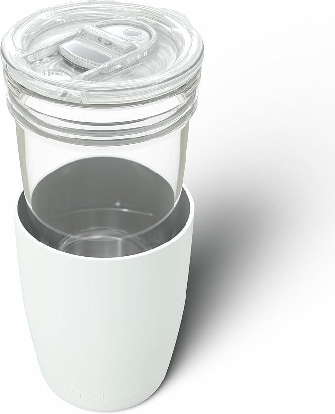 Personalized Vinglacé Wine & Champagne Bottle Chiller - A Unique Customized Gift for Wine Lovers (White)