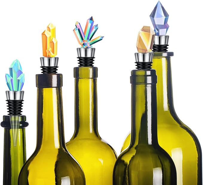 Honeydak 60 Pieces Metal Bottle Stopper Blank Stainless Steel Wine Bottle Stopper Kit Reusable Wine Saver Corks Hardware for Wedding Party Bar Turning