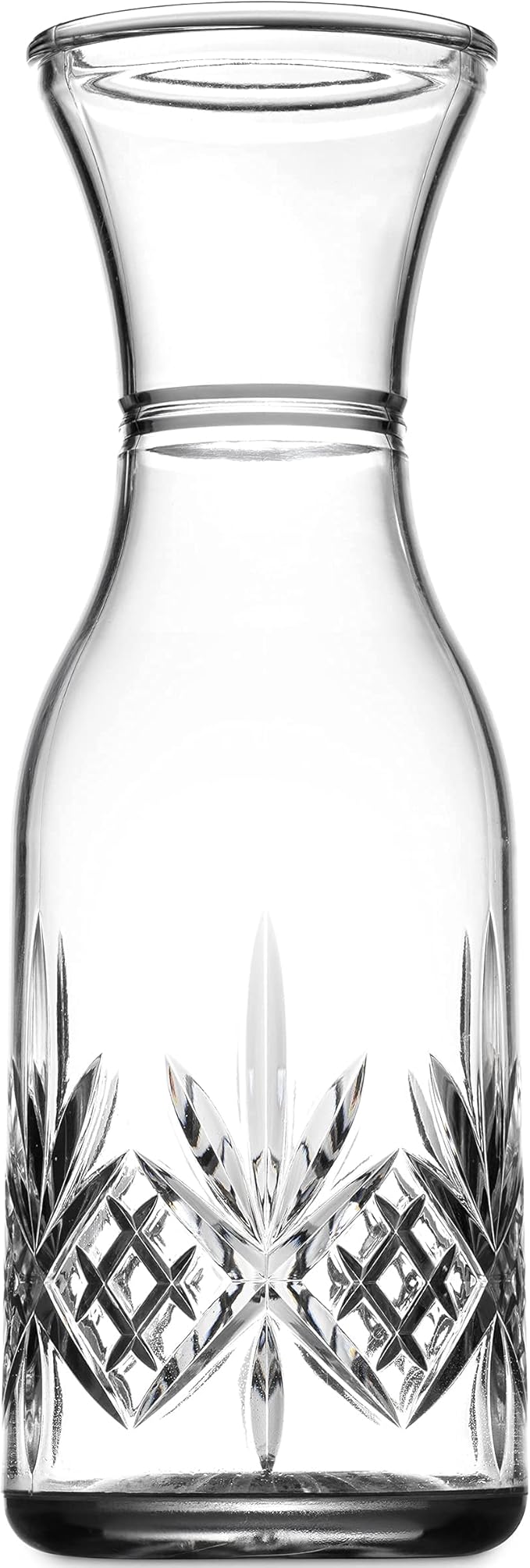 Godinger Carafe Pitcher and Drinking Glasses Set, Acrylic Shatterproof Water Pitcher Wine Decanter with 4 Wine Glasses Tumbler Cups - Dublin Collection