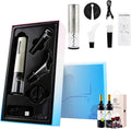 Electric Wine Opener, Rechargeable Operated Automatic Wine Bottle Opener Portable Electric Corkscrew Wine Opener Wine Accessories for Wine Lovers Family Gatherings Holiday Parties(Silver)