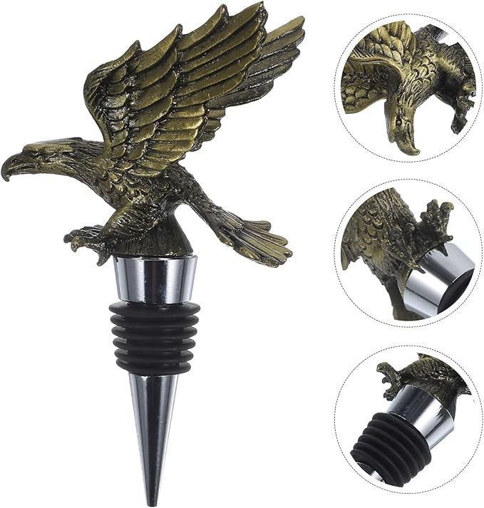 STOBAZA Shaped Wine Stopper Reusable Bottle Sealer for Elegant Wine Preservation for Home Parties and