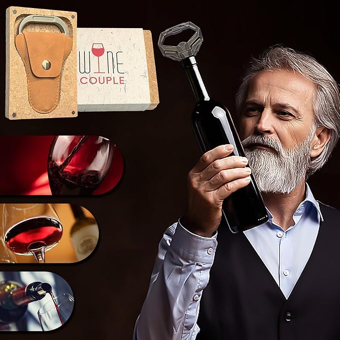 3 in 1 Ah So Two Prong Wine Opener & Cork Remover,It Can Remove The Older and Fragile Wine Corks so Easy for Connoisseurs to Uncork (Diamond-3Q)