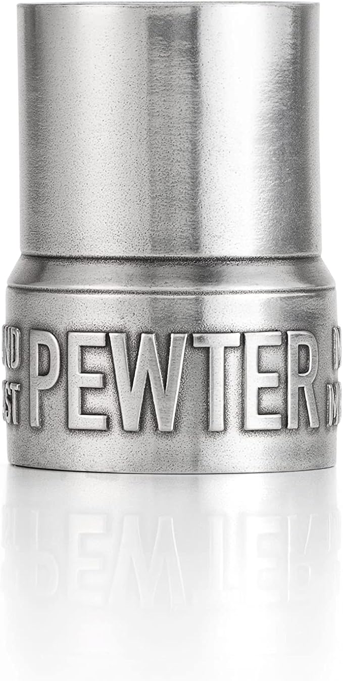 Royal Selangor Toolbar Collection Pewter Whiskey Measure - 25ml / 50ml Designer Espresso or Liquor/Spirit Pourer for Cocktails