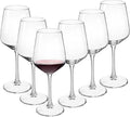 Wine Glasses set of 6, 12 oz Durable Red White Wine Glasses for Wedding, Party, Dishwasher Safe