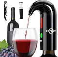Electric Wine Aerator,Wine dispenser,Aeration and Decanter Wine Pourer,Red White Wine Accessories,Father's Day Wine Gifts for Men-Black