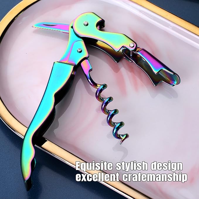 Waiters Corkscrew Professional Wine openers,stainless steel Wine Key for Restaurant Waiters,Classic All-in-one Corkscrew, Bottle Opener and Foil Cutter