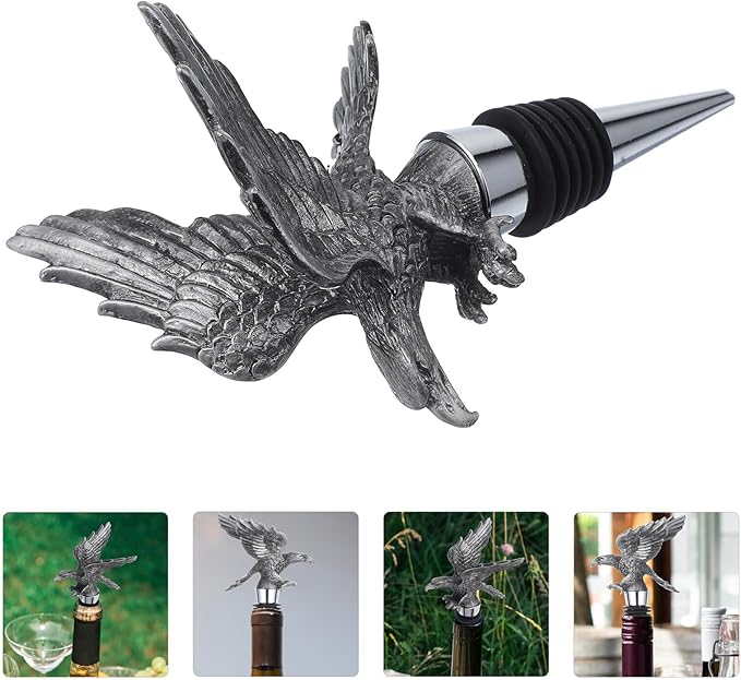 BESPORTBLE Reusable Eagle Head Wine Bottle Stopper High Sealing Beverage Stopper for Wine Preservation Party Use Easy to Clean