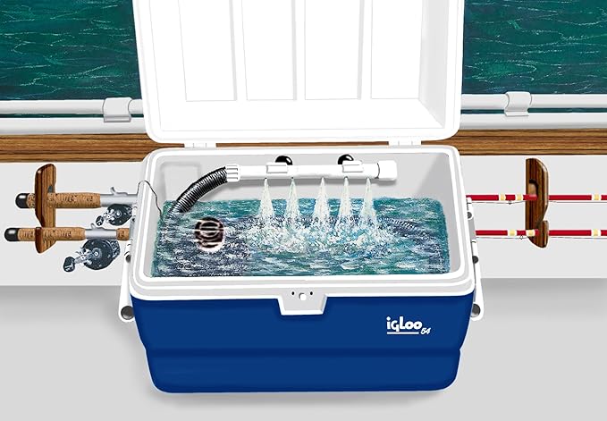 Marine Metal Super Saver Live Well Bait System & Aerator Kit