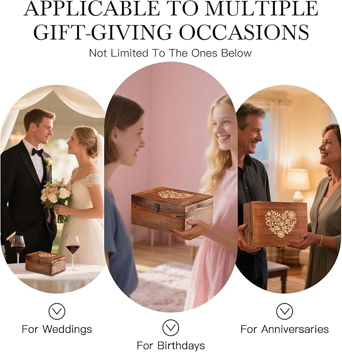 2026 Mr & Mrs Wine Glasses Gift Set with Memory Box,Wine Bag, Greeting Card – Engagement, Wedding & Newlywed Gifts for Couples, Just Engaged Gifts for Women