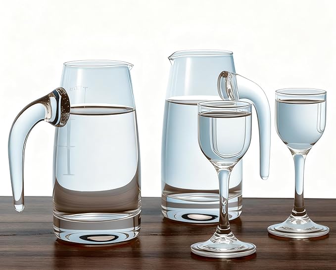 Chinese Baijiu Liquor Serving Set wine Goblet cup ultra-transparent glass