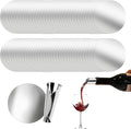 50Pcs Wine Pourer Discs, 3 Inch Disposable Anti-Drip Silver Pour Spouts for Liquor Bottles, Single-Use Design Prevents Flavor Mixing