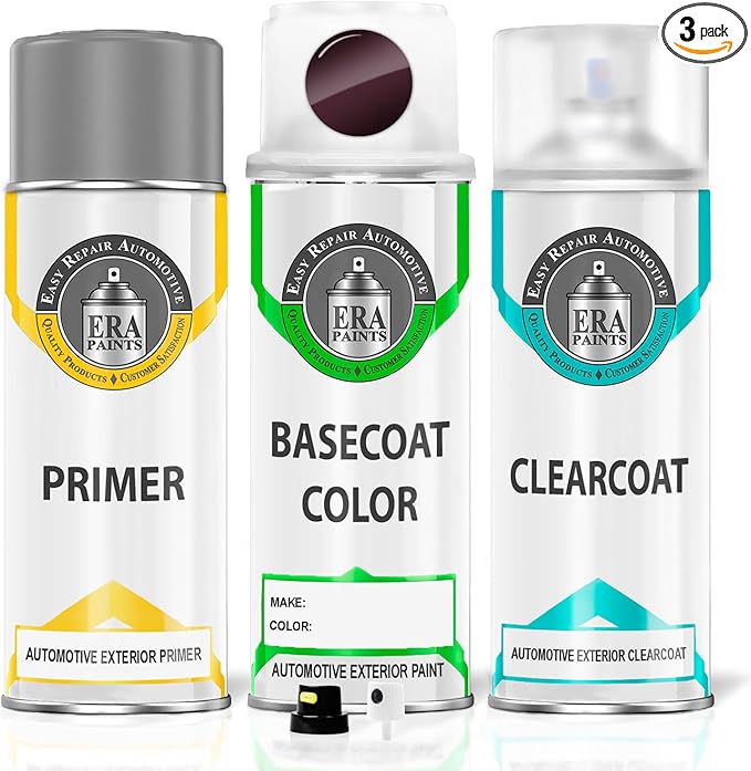 ERA Paints W5R/5R/RS - Wine Red for HYUNDAI Exact Match Automotive Touch Up Paint Spray - Premium Kit
