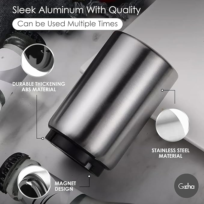 Automatic Stainless Steel Bottle Opener Push Down
