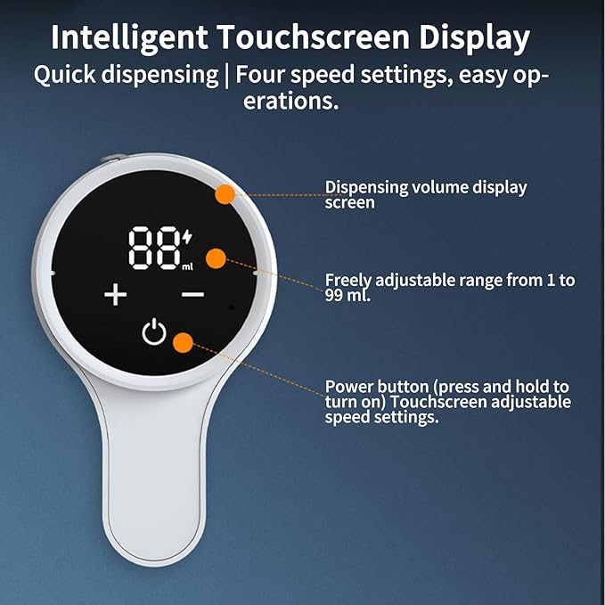 Electric Liquor Dispenser, Automatic Touch Screen Decanter, Digital Whiskey Pourer, 4 Modes Adjustable And Rechargeable