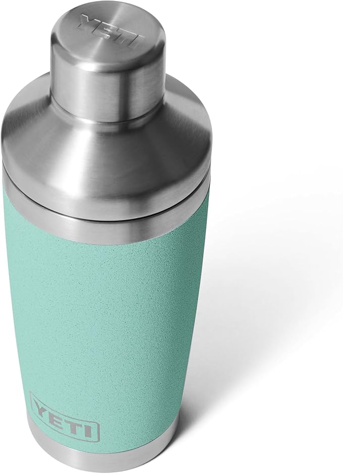 YETI Rambler 20 oz Cocktail Shaker, Stainless Steel, Vacuum Insulated, Sea Stone
