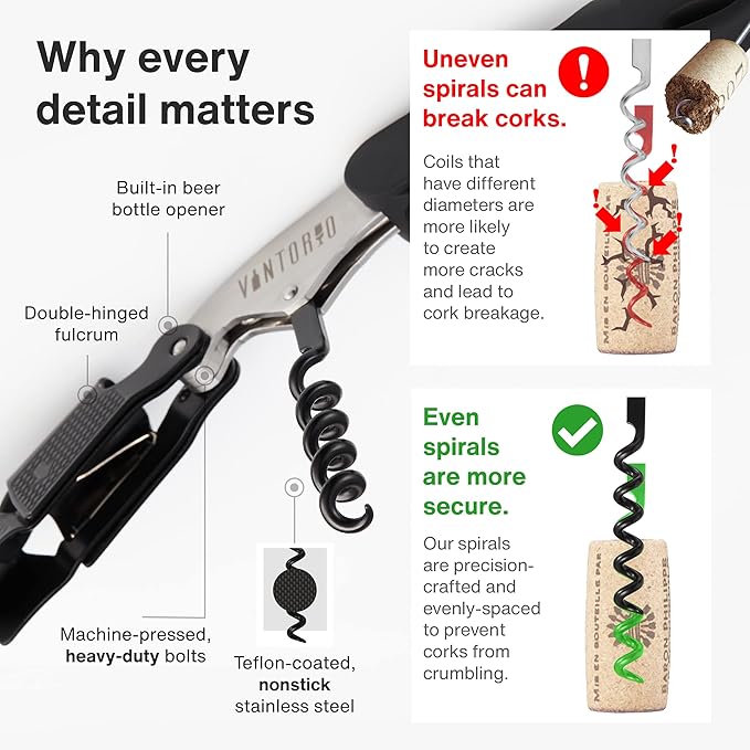 Aerator Pourer, Wine Opener, and Foil Cutter Bundle by Vintorio