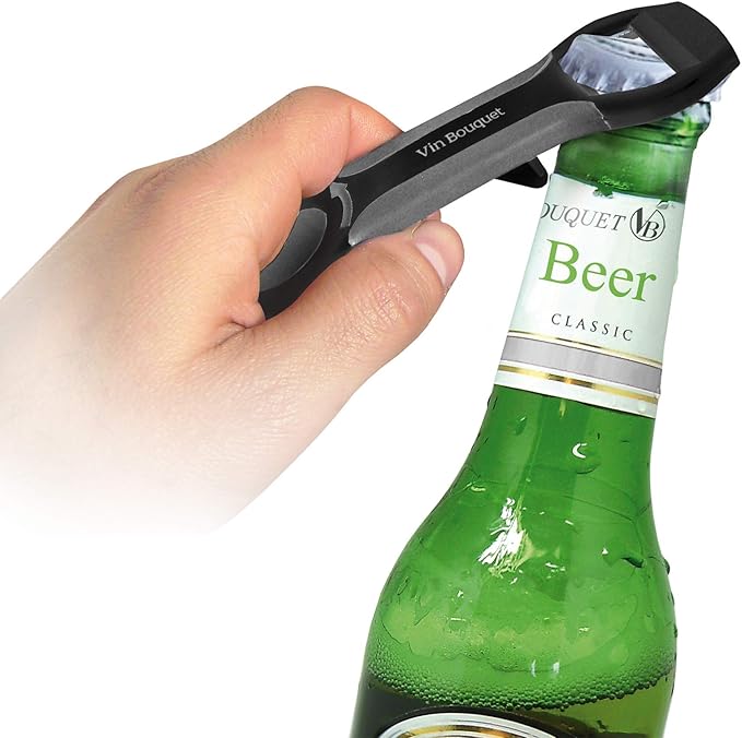 Vin Bouquet FID 021 Multi-Opener. 4 funtions Practical Multi Opener with Soft Touch Finishing