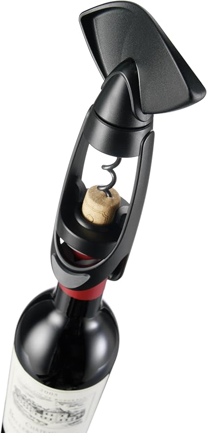 Vacu Vin Twister Corkscrew – Easy-Turn Wine Opener with Comfortable Grip – Removes Corks Smoothly in One Motion – Manual Corkscrew for Natural & Synthetic Corks – Durable & Ergonomic Design
