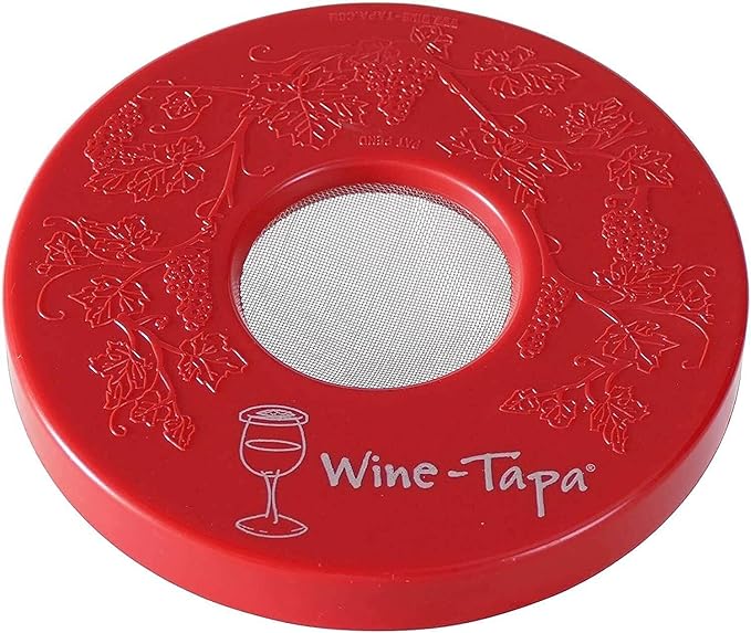 Drinking Glass Covers- Keep Bugs Away from Wine Glasses Outdoors - Use as Cover for Coffee Mugs, Soda Cans, and Drinking Glasses, Set of 4 No Spill Drink Covers (Kissable)