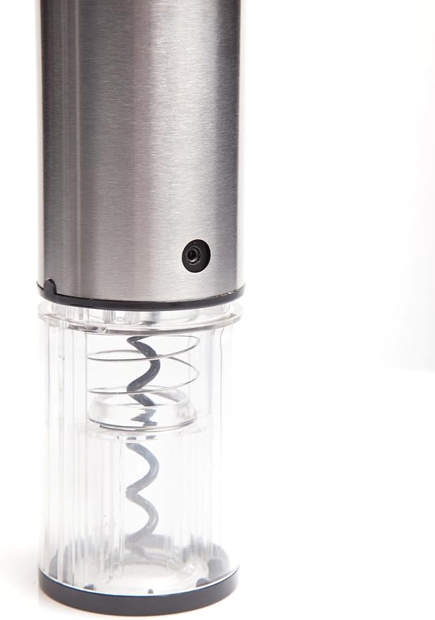 Ozeri Extravo Electric Wine Opener in Stainless Steel with Auto Activation (Button-Free Operation), Silver