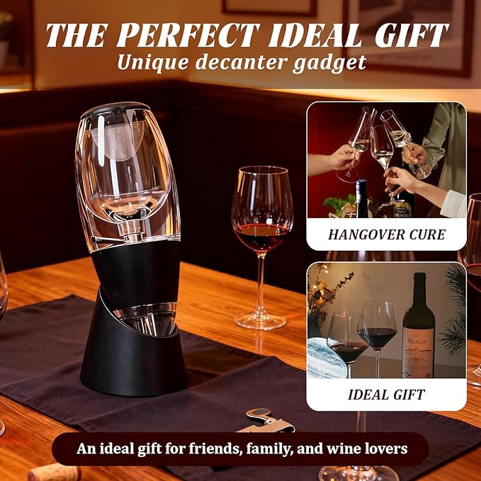 Wine Aerator Plastic Mesh Filter Transparent Design Ideal Gift Enhances Flavors Wine with Smoother Finish Wine Airarator for Wine Lovers and Sommeliers