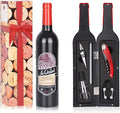 Solaris Wine Accessories Gift Set, 5-Piece Deluxe Corkscrew Opener with Elegant Accessories Box - Perfect Party Gift for Wine Lovers, Elegant Gift for Her