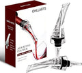 Wine Aerator Pourer, 2 Pack Drip-Free Wine Aerator, Instant Aeration No Spill Pourer, Wine Decanter Alternative, Universal Fit Wine Bottles, Food Grade Easy Clean
