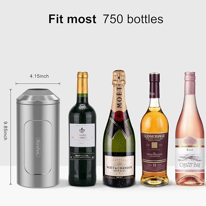 Wine Chillers for Bottles-Ideal Gift for Wine Lovers,Stainless Steel Wine Cooler Chiller Bucket,Champagne Cooler Sleeve-Vacuum-Insulated Wine Bottle Cooler Sleeve for Long-Lasting Temperature Control