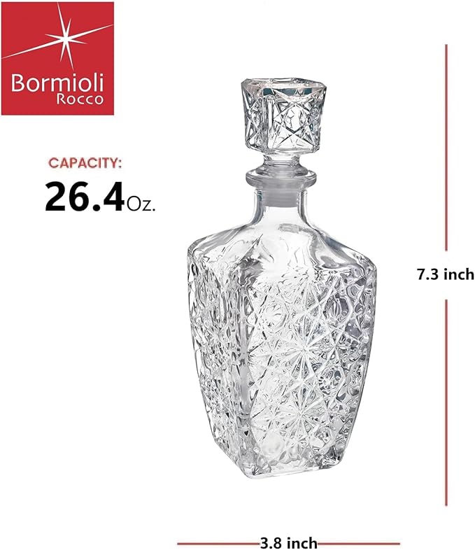 Bormioli Rocco Dedalo 26.4 oz. Decanter with Stopper