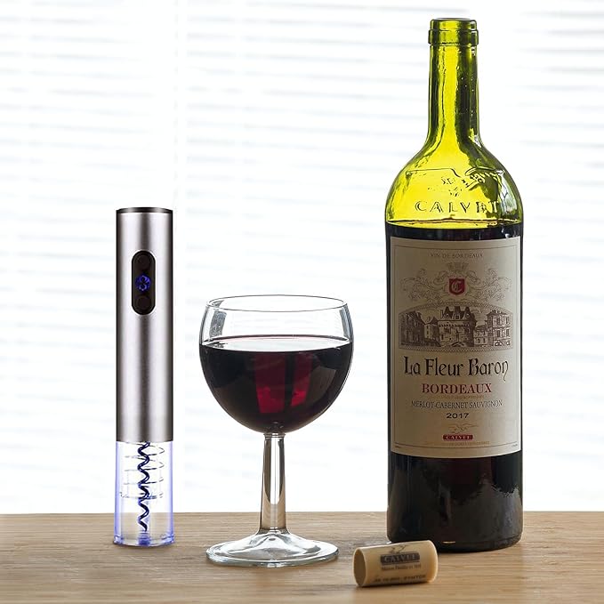 Brentwood Appliances WA2002S Portable Electric Wine Bottle Opener, One Size, Silver
