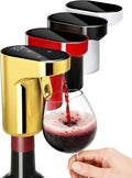 Fathers Day Gift|World Cup Viewing Party Supplies,5-in-1 Electric Wine Decanter & Smart Liquor Dispenser,Automatic Aerator&Pourer with 1-999ml Precision Dosing|Gift for Men,Dad,Whiskey Lovers(Gold)