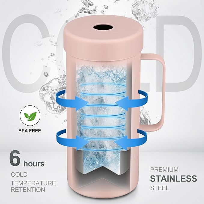 Wine Bottle Chiller with Handle | Portable Rapid Cooling Champagne Insulator | Stainless Steel Wine Cooler Sleeve | Ideal Gift for Wine Lover | | Perfect for Dinner Parties & Outdoor Picnics