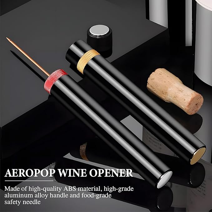 Aeropop Wine Opener, Loritia Arropop Wine Opener, Wines Openers, Travel Portable Pocket Air Pressure Pump Bottle Open (2PCS)