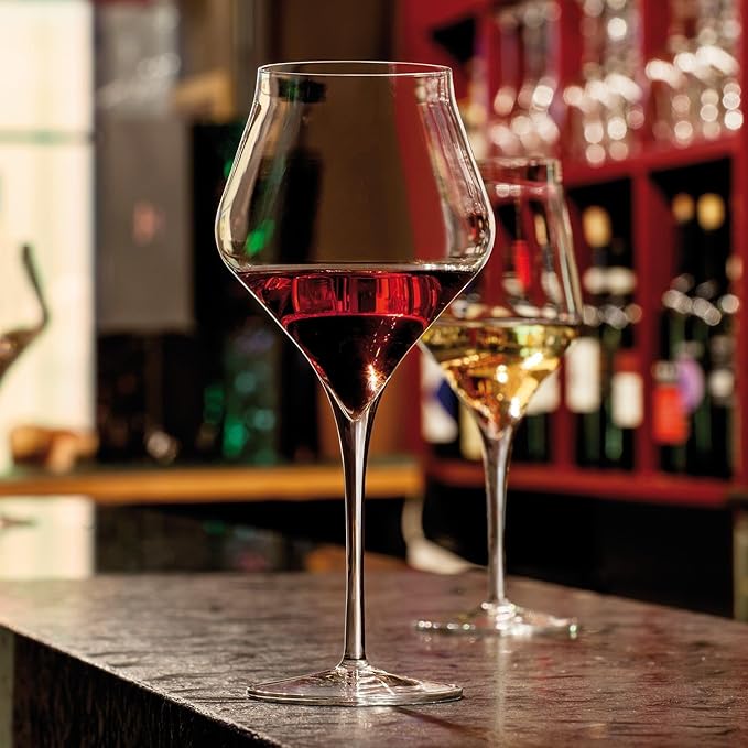 Luigi Bormioli Supremo Burgundy Red Wine Glasses, Set of 2 – 22 Oz Wine Stemware with Enhanced Aromatics for Burgundy, Barolo, Bourgogne, Nebbiolo & Pinot Nero Wines – Crystal Drinking Glass Set