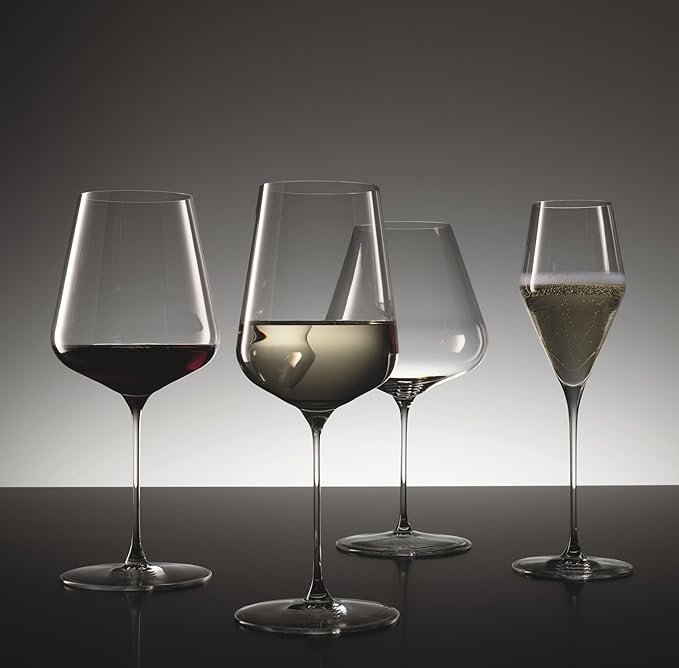 Spiegelau Definition Crystal Universal Wine Glasses for Red and White Wines, Durable Drinking Glasses for Housewarming, Birthday Party, Wedding Gifts, Home Bar, Elegant Glassware, 19 oz, Set of 2
