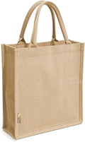 Jute Burlap 3 Bottle Wine Gift Tote Bags with Soft Cotton Handles Reusable for Wedding, Parties,Birthdays