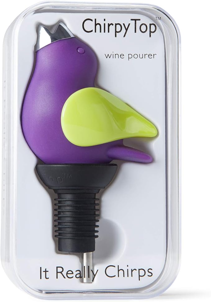 Wine Pourer - Purple and Kiwi