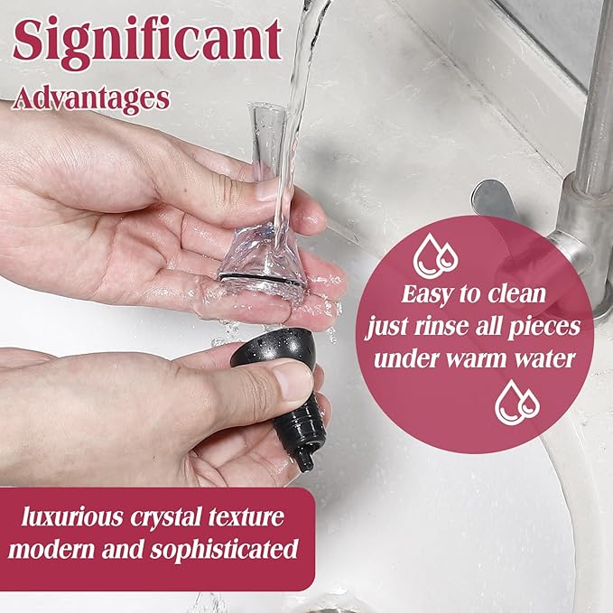 EYE4TECH Wine Aerator Pourer Spout - Premium Wine Decanter for Improve Taste and Smell - Professional Wine Pourer Fits All Wine Bottles, No Drip and No Spill - Wine Accessories Gifts for Wine Lovers