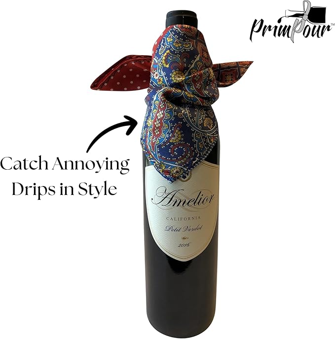 Wine Bottle Drip Ring – Premium Silk Wine Drip Collar for No-Mess Pouring – Elegant Wine Accessory