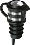 Haley's Corker Platinum Wine Stopper, Black