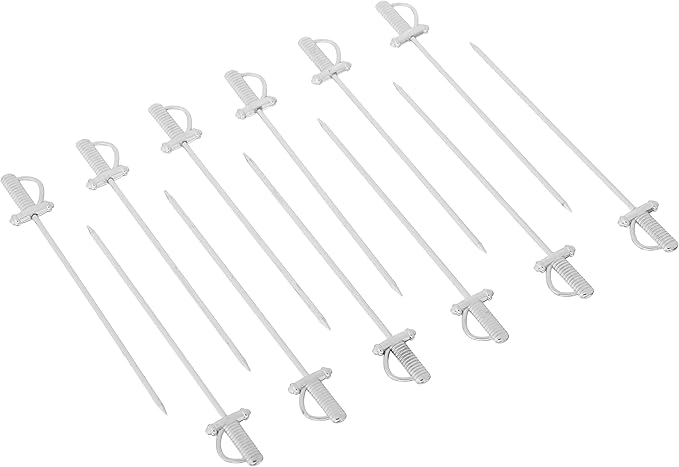 Barfly Cocktail Picks, Sword Top, Stainless
