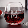 Avignon Custom Crystal Wine Glass Stemless - Personalized Stemless Wine Glass